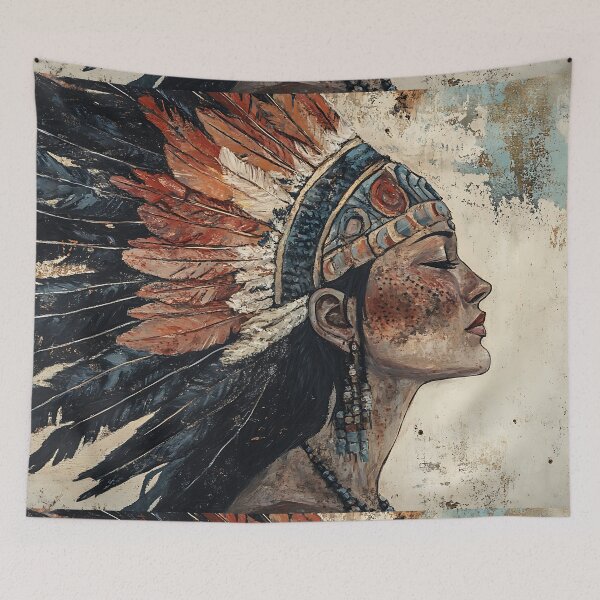 Item preview, Shamanic Art: Indigenous Headdress Figure designed and sold by bapupa.