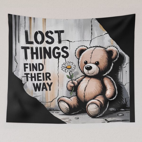 Item preview, Banksy Style Ted - Lost Things Find Their Way designed and sold by 123ks.