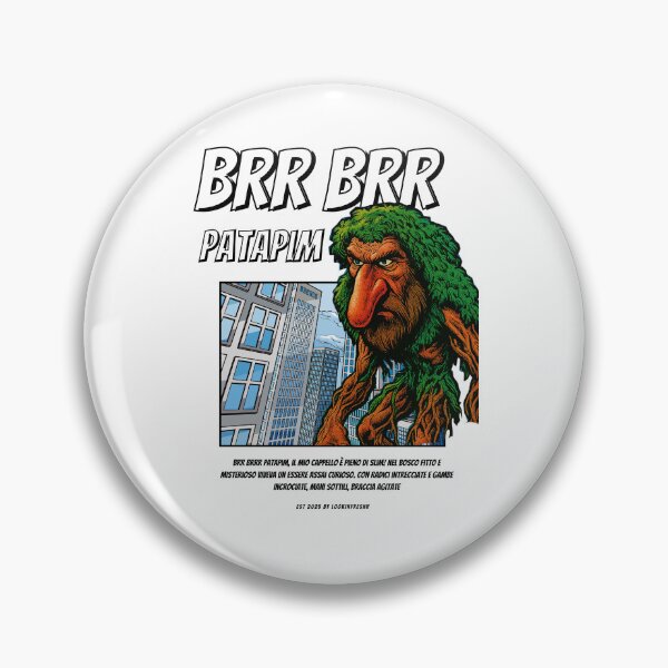 Item preview, Brr Brr Patapim 90's Comic Style (Italian Brainrot) designed and sold by LookinFreshh.