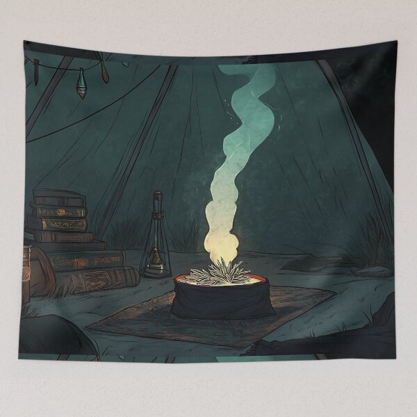 Item preview, Shamanic Art: Smoldering Sage Tent designed and sold by bapupa.