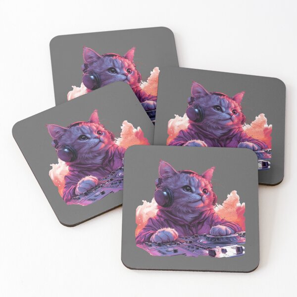 Item preview, Cool DJ Cat Shirt, Funny Cat Shirt designed and sold by Sleepy Cat Design.
