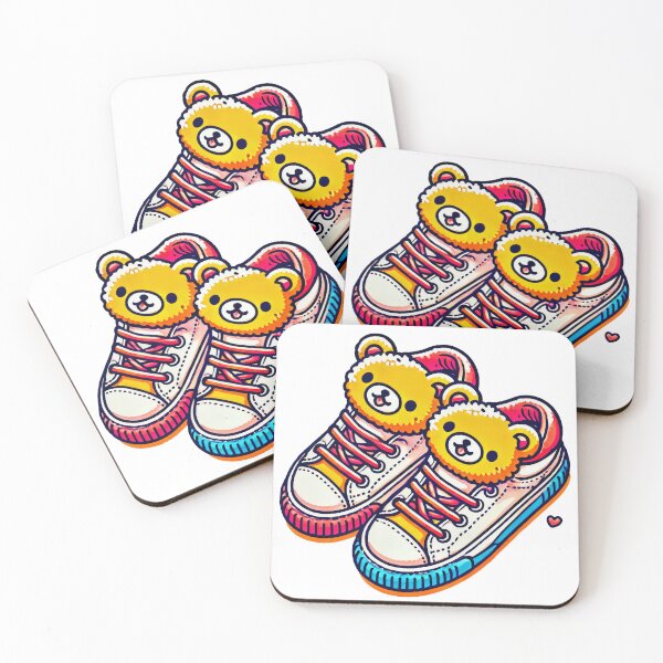 Aperçu de l'œuvre Baskets Teddy Bear créée et vendue par PiggyWonka.