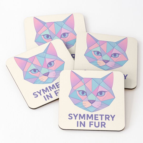 Artikelvorschau, Symmetrie im Fell Geometrisches Katzendesign für moderne Ästhetik entworfen und verkauft von Tarn.