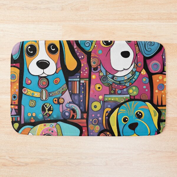 Item preview, Folk Art puppy Punk Rock designed and sold by Colin Bentham.