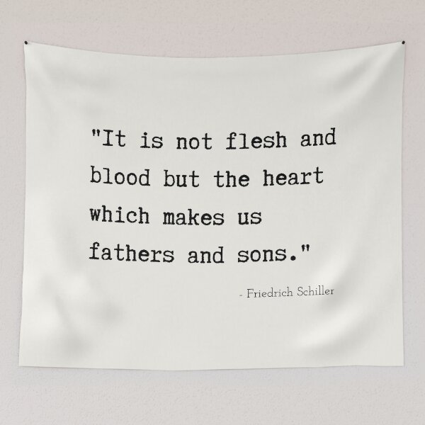 Item preview, A Quote about Fathers by Friedrich Schiller designed and sold by Poemit.