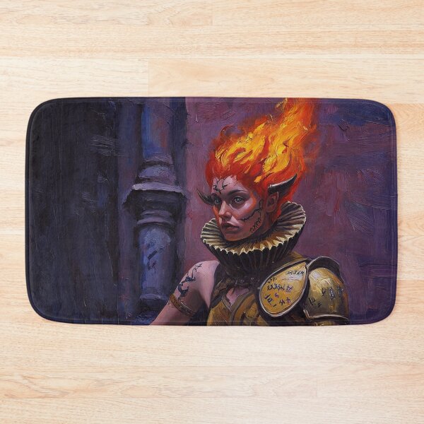 Item preview, Fantasy RPG style Demon Girl illustration painting art designed and sold by Vintage Designs +.