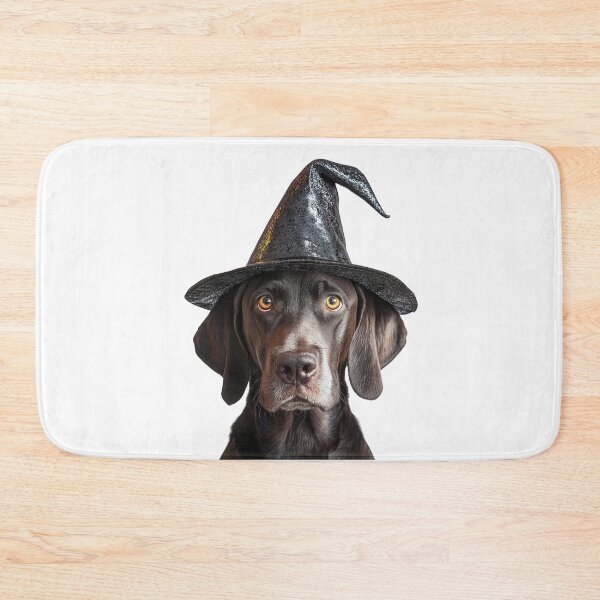 Item preview, German Shorthaired Pointer Dog Wearing Halloween Witch Hat designed and sold by LazyOwlStore.