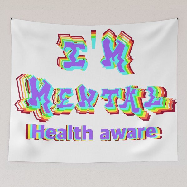 Item preview, I'm Mental (Health aware) designed and sold by Zendragon-Store.
