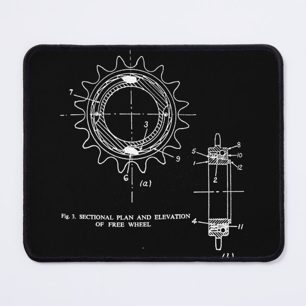 Item preview, Bicycle rear sprocket diagram in WHITE designed and sold by timothybeighton.