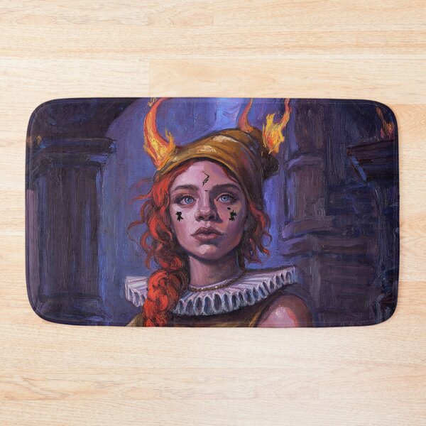 Item preview, Fantasy RPG style Demon Girl illustration painting art designed and sold by Vintage Designs +.