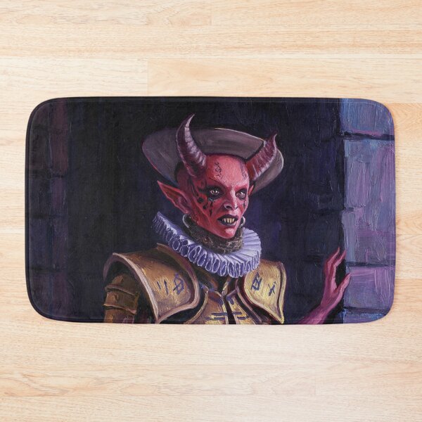 Item preview, Fantasy RPG style Demon Girl illustration painting art designed and sold by Vintage Designs +.