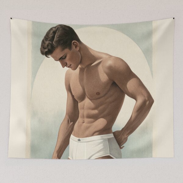 Item preview, Introspective strength - male beauty designed and sold by gayishdesign.
