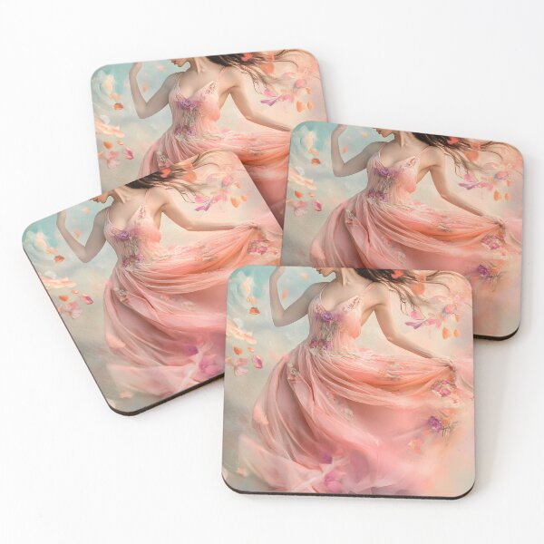 Item preview, Peach Petals – Dolled-Up Grace designed and sold by AI-Only Creations.