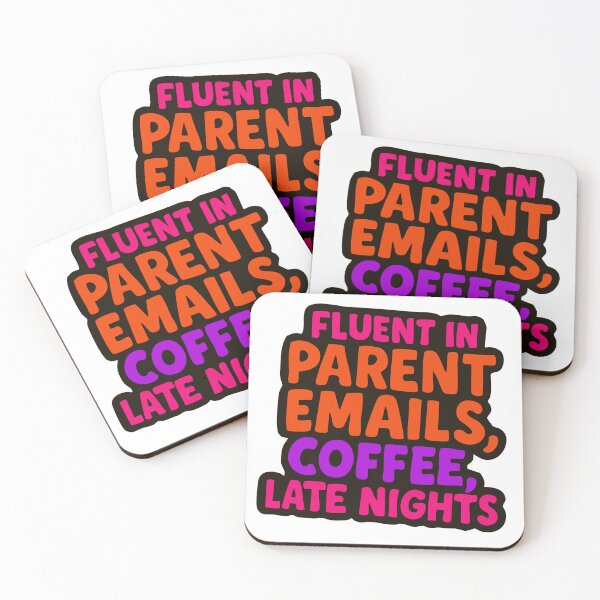 Item preview, Funny Teacher Life -Fluent in Parent Emails, Coffee, & Late Nights designed and sold by PrettyCutePress.