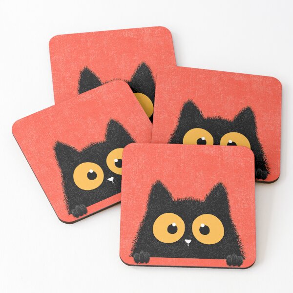 Item preview, Curious Cat with Big Round Eyes Peeking Up designed and sold by Piotrek0001.