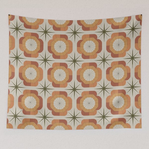 Item preview, Atomic Age Orange Pattern designed and sold by Angry Swan Designs.