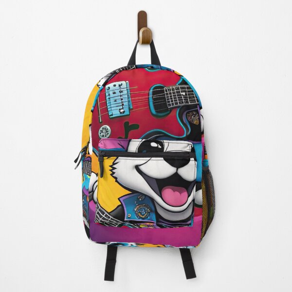 Item preview, Folk Art puppy Punk Rock designed and sold by Colin Bentham.