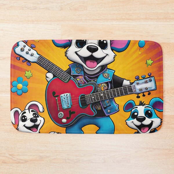 Item preview, Folk Art puppy Punk Rock designed and sold by Colin Bentham.