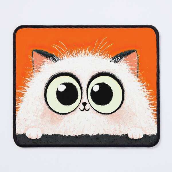 Item preview, Fluffy Tabby Cat Peeking over the Edge designed and sold by Piotrek0001.