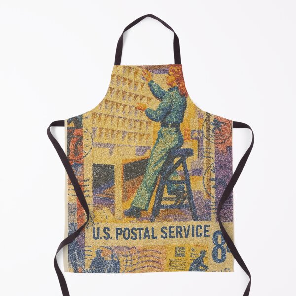 Item preview, Retro USPS Postal Worker Stamp Design designed and sold by weirdfishes123.