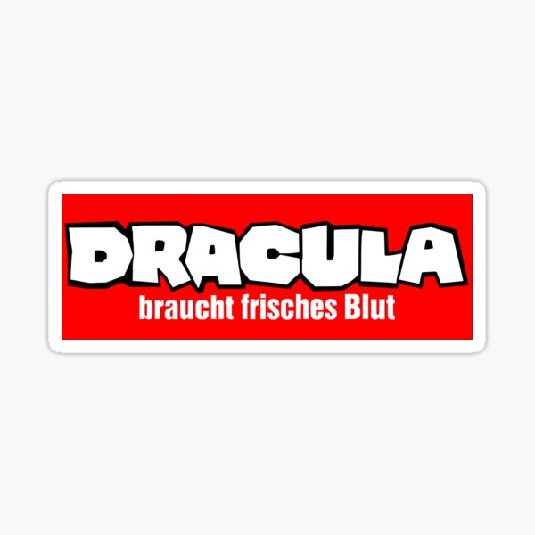 Aperçu de l'œuvre T-shirt vintage rétro des années 70 avec le slogan « Dracula a besoin de sang frais » créée et vendue par B-Movie Shirt Shop.
