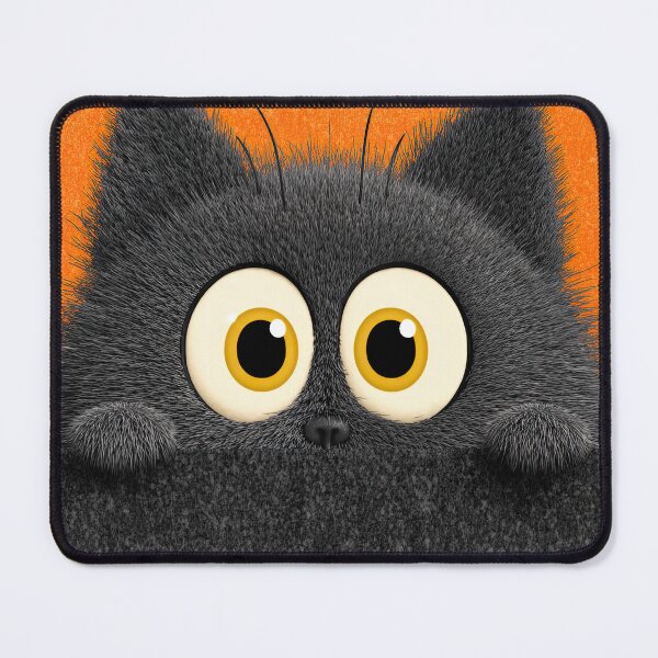 Item preview, Cute Kitten with Giant Eyes on Pink Background designed and sold by Piotrek0001.