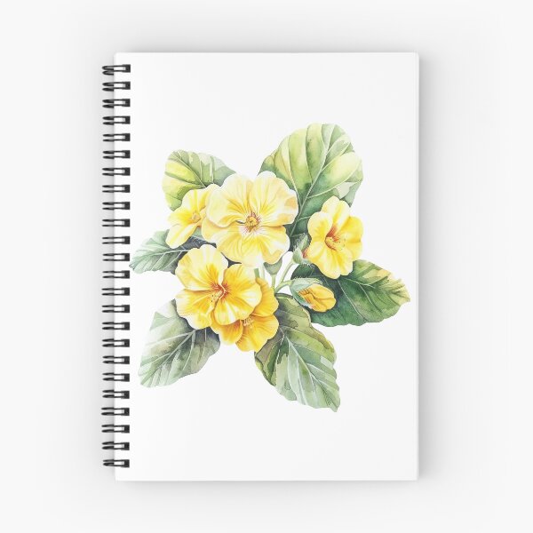 Item preview, Yellow primrose in watercolor designed and sold by Marcu Ioachim.