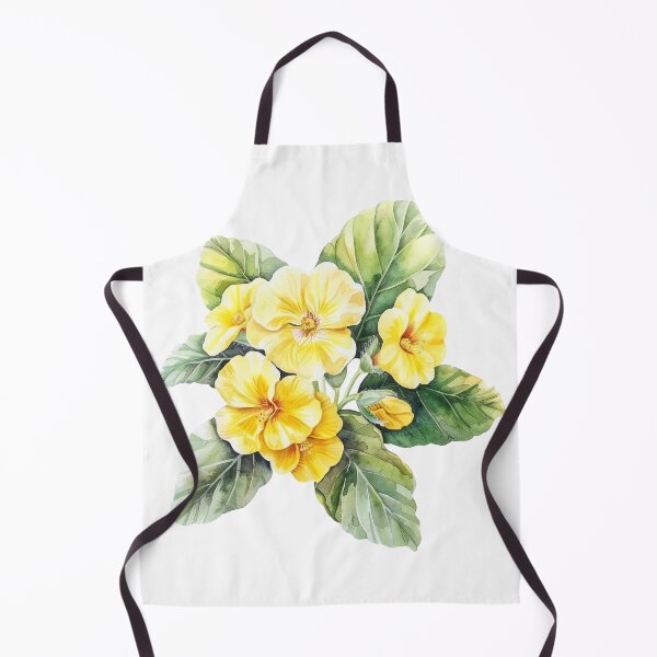 Item preview, Yellow primrose in watercolor designed and sold by Marcu Ioachim.