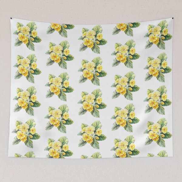 Item preview, Yellow primrose in watercolor designed and sold by Marcu Ioachim.
