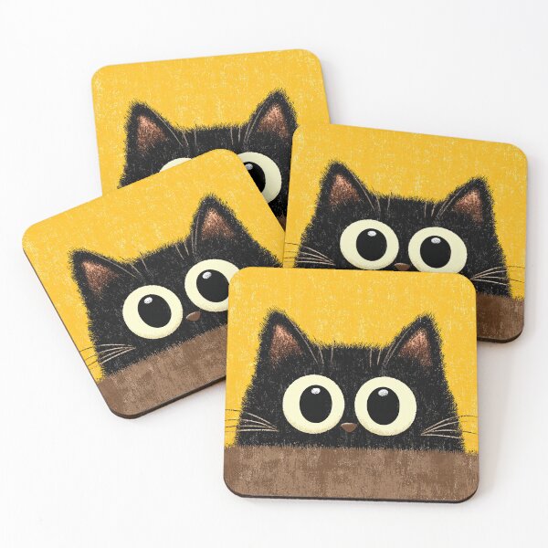 Item preview, Yellow Eyed Cat on Bold Colorful Canvas designed and sold by Piotrek0001.