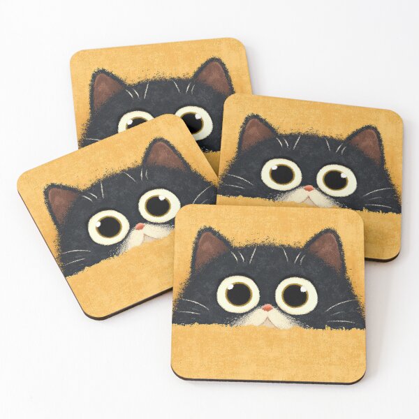 Item preview, Striped Grey Cat Staring Curiously Forward designed and sold by Piotrek0001.