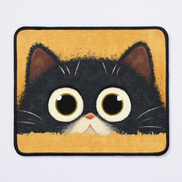 Item preview, Striped Grey Cat Staring Curiously Forward designed and sold by Piotrek0001.