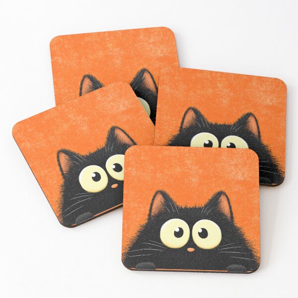 Item preview, Cartoon Cat with Shiny Eyes Watching You designed and sold by Piotrek0001.