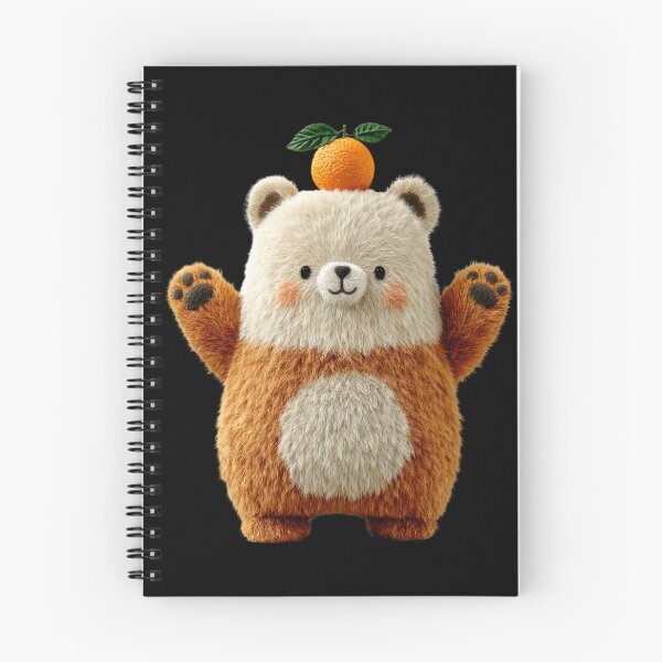 Item preview, Cute Cream Brown Bear Orange Head Fluffy Friend designed and sold by LambieLand.
