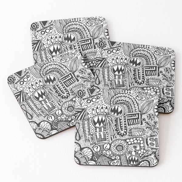 Item preview, Electric Jungle: Doodle Symphony designed and sold by Katherine Ann.
