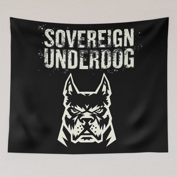 Item preview, Bold 'Sovereign Underdog' statement grunge tee. designed and sold by heringa.