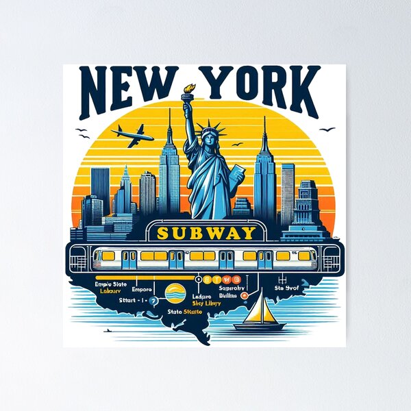 Item preview, New York Subway designed and sold by erkinmaddison.