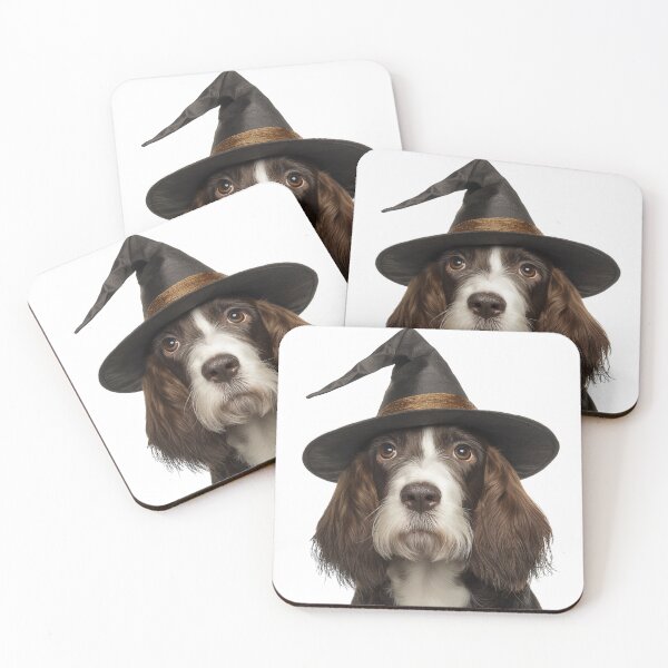 Item preview, Grand Basset Griffon Venden Dog Wearing Halloween Witch Hat designed and sold by LazyOwlStore.