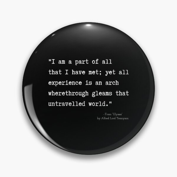 Item preview, A Quote about Madness from “Ulysses” by Alfred Lord Tennyson designed and sold by Poemit.