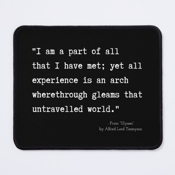 Item preview, A Quote about Madness from “Ulysses” by Alfred Lord Tennyson designed and sold by Poemit.