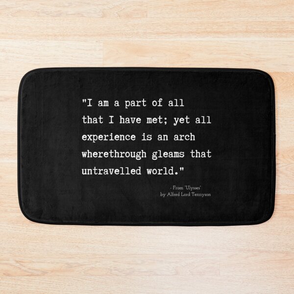 Item preview, A Quote about Madness from “Ulysses” by Alfred Lord Tennyson designed and sold by Poemit.