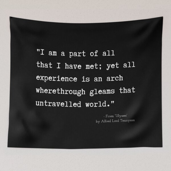 Item preview, A Quote about Madness from “Ulysses” by Alfred Lord Tennyson designed and sold by Poemit.