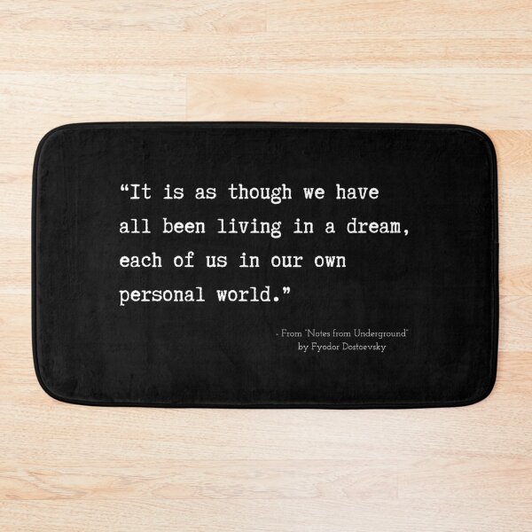 Item preview, A Quote about Madness from “Notes from Underground” by Fyodor Dostoevsky designed and sold by Poemit.