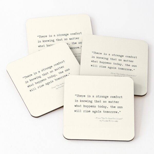 Item preview, A Quote about Hope from "The Brothers Karamazov" by Fyodor Dostoevsky designed and sold by Poemit.