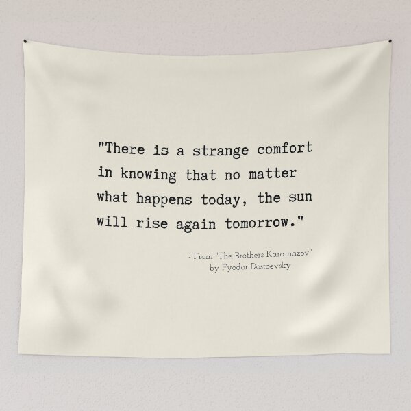 Item preview, A Quote about Hope from "The Brothers Karamazov" by Fyodor Dostoevsky designed and sold by Poemit.