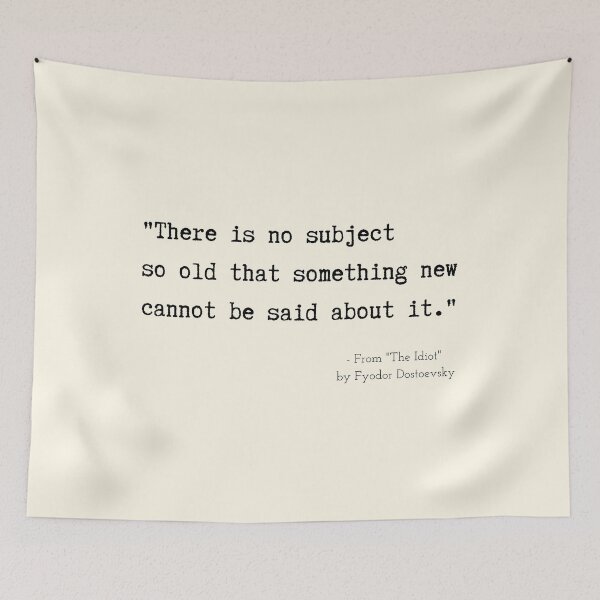Item preview, A Quote about Knowledge from "The Idiot"  by Fyodor Dostoevsky designed and sold by Poemit.