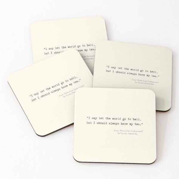 Item preview, A Funny Quote from "Notes from Underground" by Fyodor Dostoevsky designed and sold by Poemit.