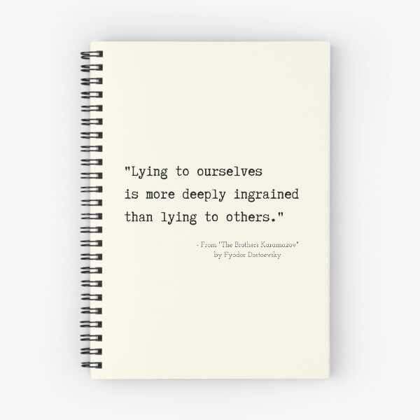 Item preview, A Quote about Lying from "The Brothers Karamazov" by Fyodor Dostoevsky designed and sold by Poemit.