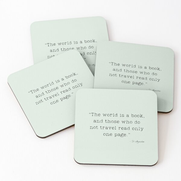 Item preview, A Quote about Traveling by St. Augustine designed and sold by Poemit.