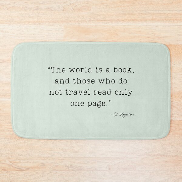Item preview, A Quote about Traveling by St. Augustine designed and sold by Poemit.